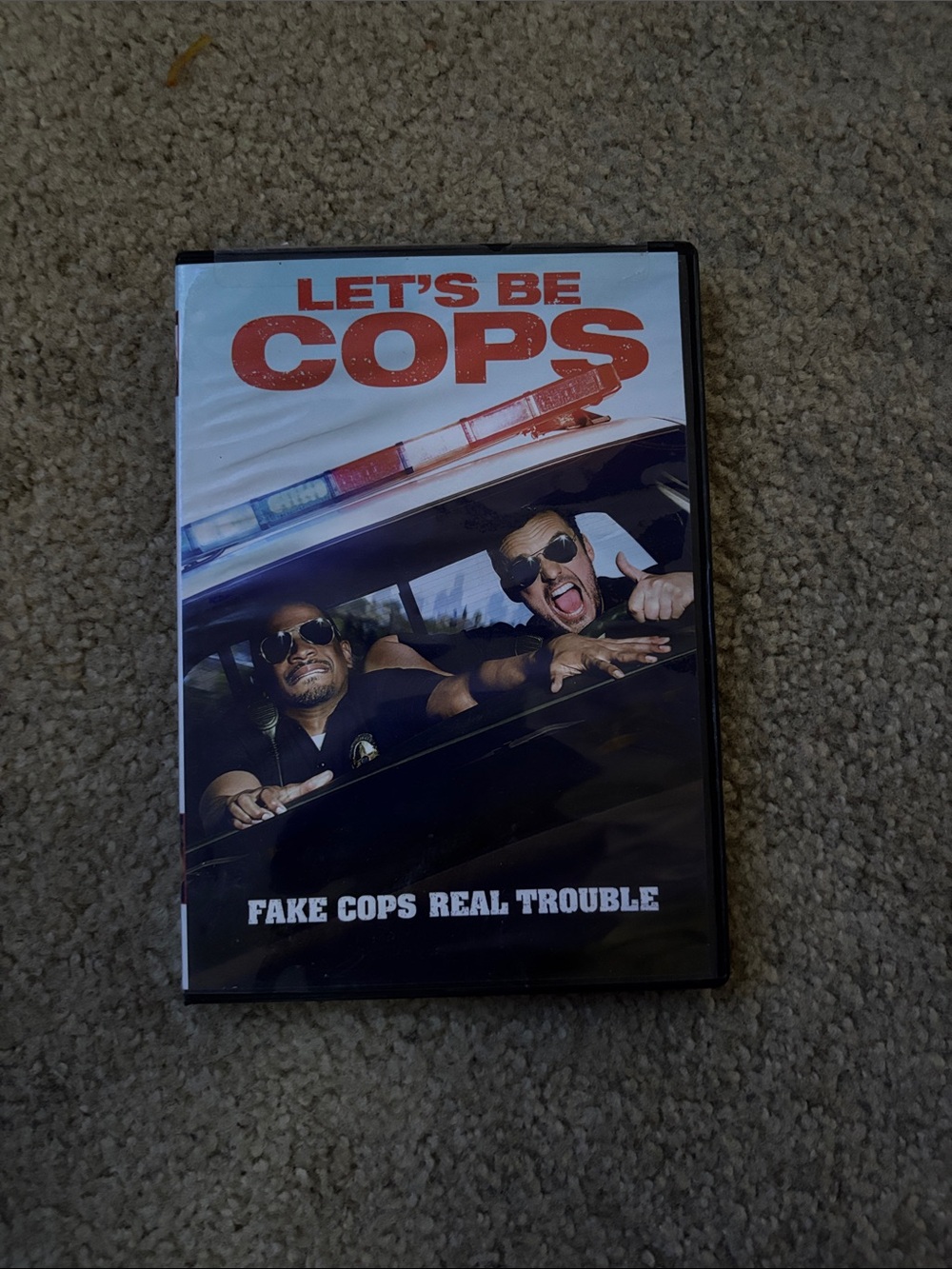 Let's Be Cops DVD - Black and White Cover